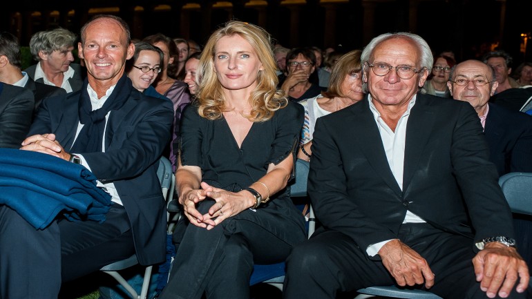 Bertelsmann CEO Thomas Rabe, Schauspielerin Maria Furtwängler und der ehemalige UFA-Chef Wolf Bauer
