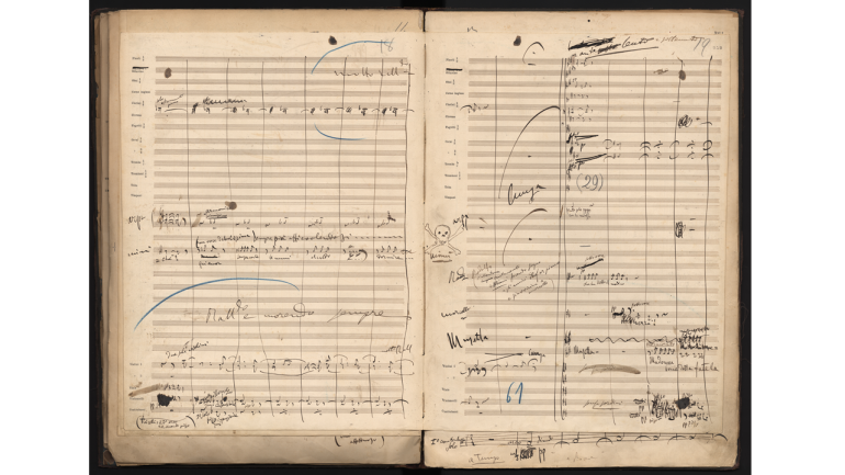 La bohème von Giacomo Puccini, Autograf der Partitur, 1896