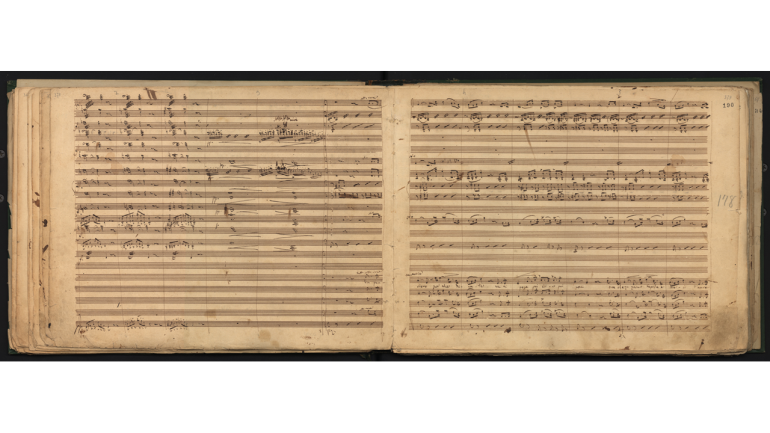 Giuseppe Verdi, Nabucodonosor, Chor Va&#39; pensiero, Autograf, 1842