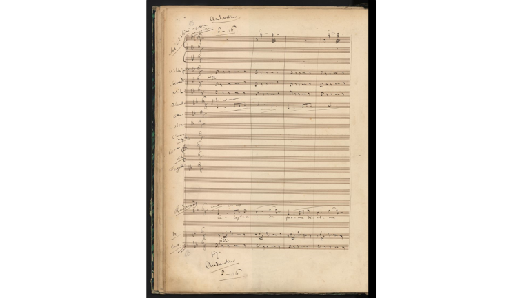 Giuseppe Verdi, Aida, Arie Celeste Aida, Autograf, 1872