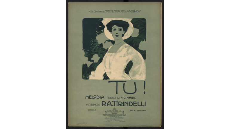 Pier Adolfo Tirindelli, Tu! melody, Illustration von Marcello Dudovich, 1907