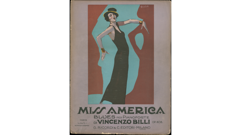 Vincenzo Billi, Miss America, Umschlag der gedruckten Ausgabe, 1925