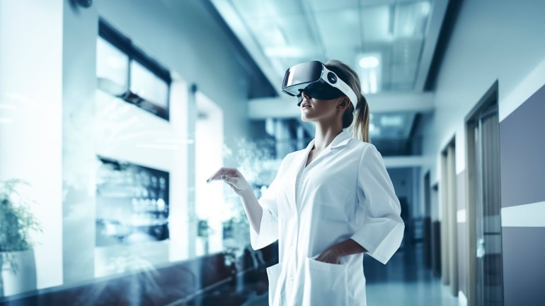 Die VR-Trainings von Relias ermöglichen unter anderem die Visualisierung der Verbreitung gefährlicher Krankenhauskeime.