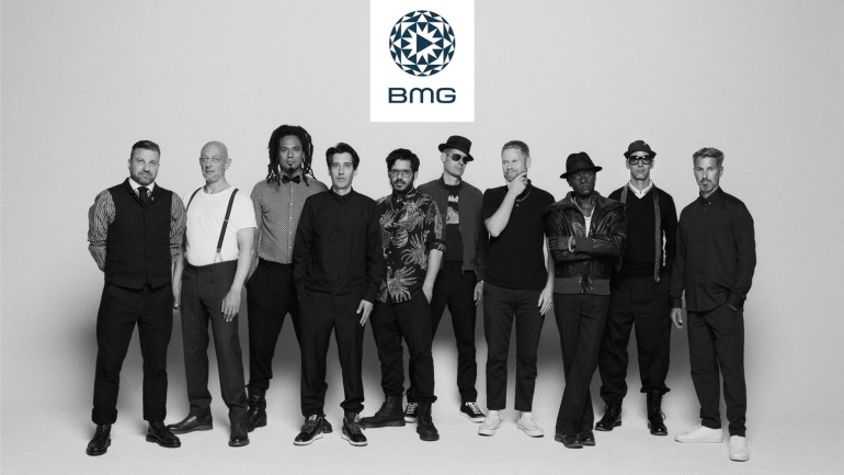Gruppenfoto der Band „Seeed“