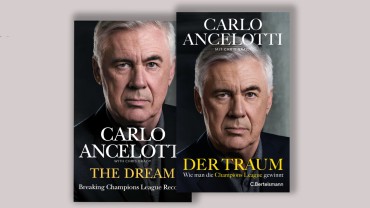 Buchcover mit Portrait von Carlo Ancelotti