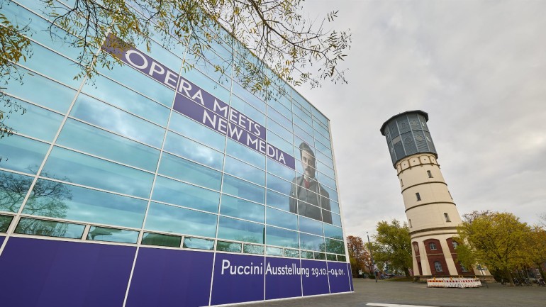 Fassade des Theaters in Gütersloh