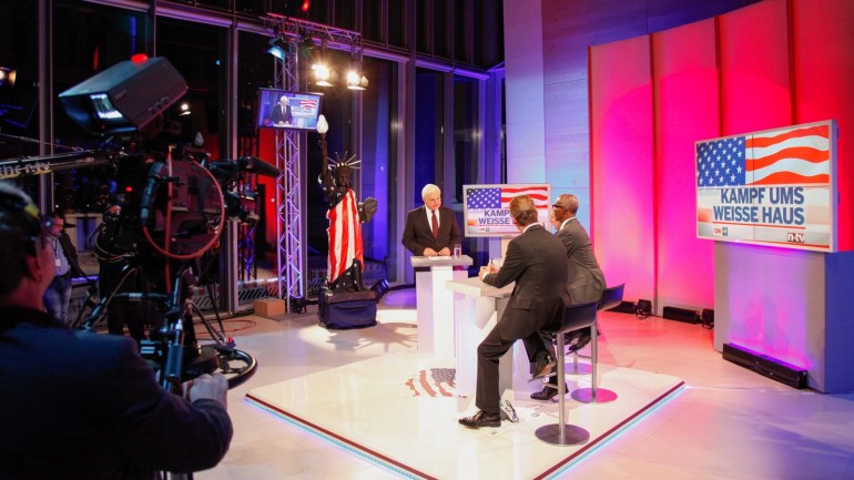 US-Wahl 2012: Heiner Bremer sendet live aus dem Wintergarten der Repräsentanz