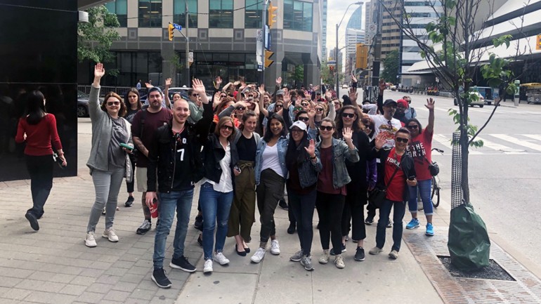 Penguin Randomhouse Canada feiert den Sieg der Toronto Raptors NBA championship (2019)