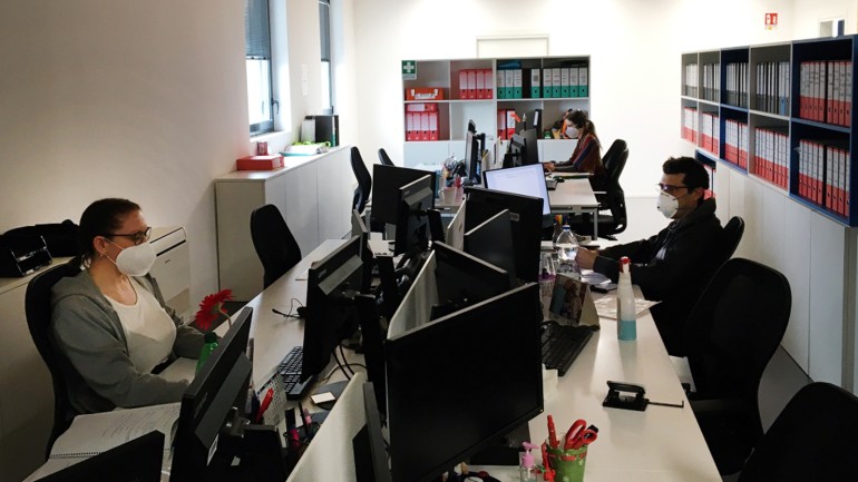 Das Backoffice Team im Lager