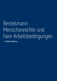 Bertelsmann Haltung Menschenrechte und faire Arbeitsbedingungen